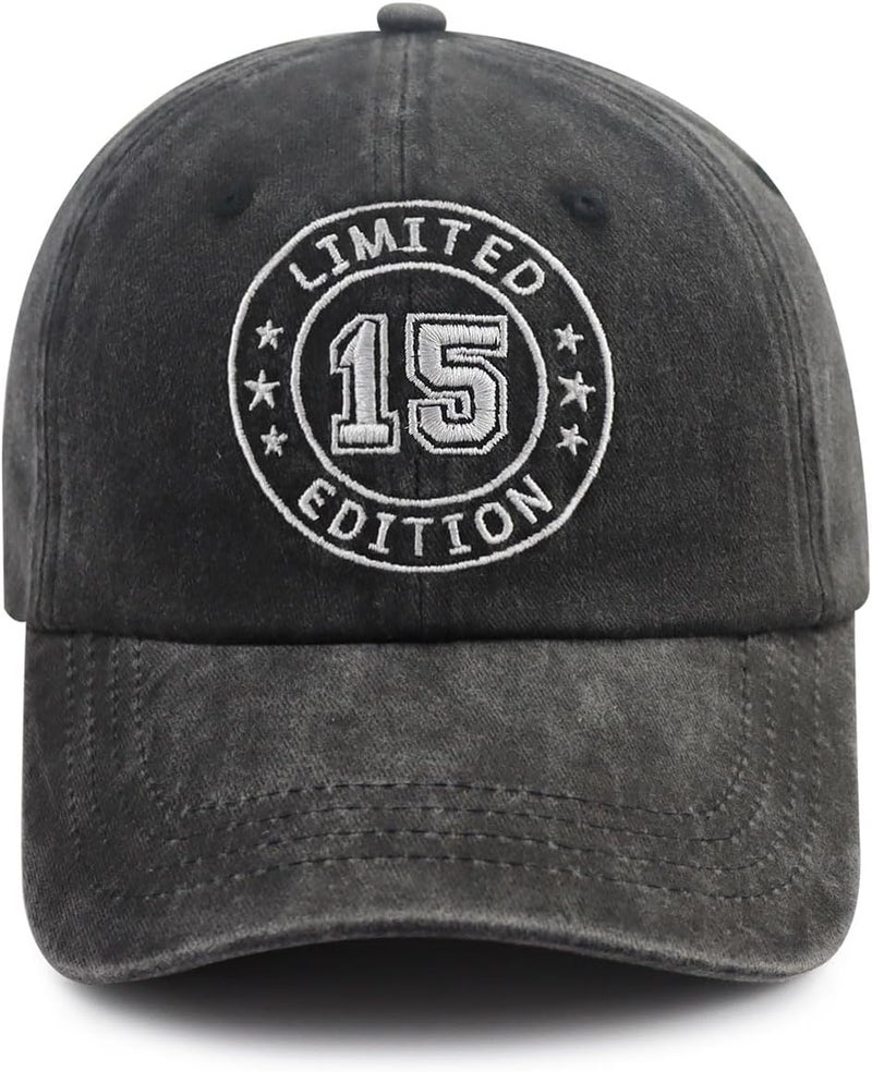 Tallngtha Official 10 11 12 13 14 15 16 17 Year Old Hats for Boys Girls, Funny Adjustable Embroidered Birthday Baseball Cap - Image 1